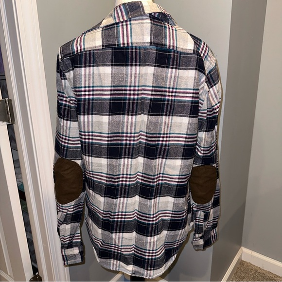 Aeropostale Flannel with Elbow Patches Size M - Picture 4 of 8